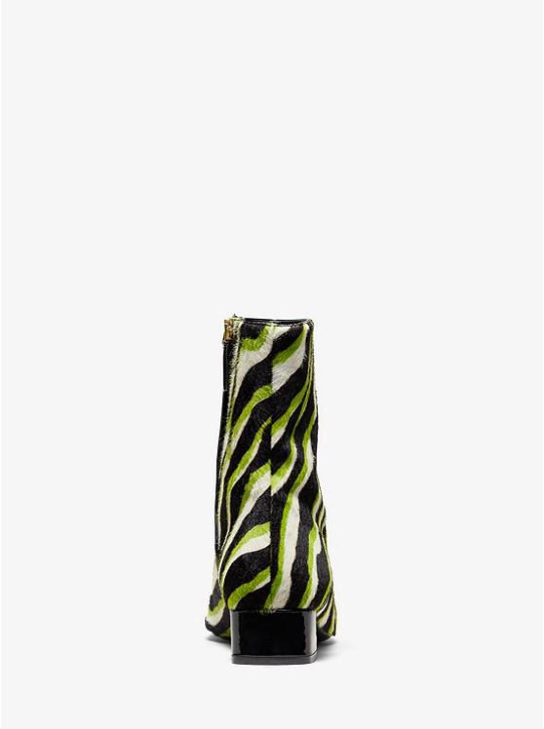 Quinn Zebra Calf Hair Ankle Boot