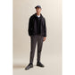 Water-repellent regular-fit jacket with removable hood