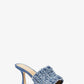 Tessa Frayed Denim Mule Sandal