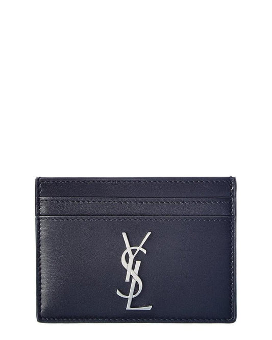 Saint Laurent Monogram Leather Card Case