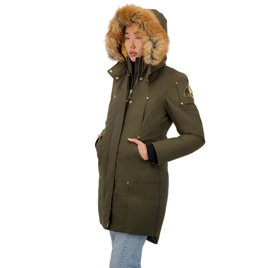 Moose Knuckles Gold-Adorned Stirling Parka with Blue Fox Fur