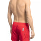 Bikkembergs Sleek Red Tape-Trim Swim Shorts