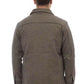 Alpha Studio Elegant Houndstooth Wool Blend Shirt Jacket
