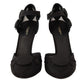 Dolce & Gabbana Elegant Mesh Ankle Strap High Heels Pumps