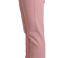 Dolce & Gabbana Elegant Pink Tapered Wool Trousers