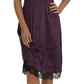 Dolce & Gabbana Elegant Purple Silk Lace Chemise Dress