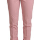 Dolce & Gabbana Elegant Pink Tapered Wool Trousers