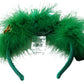 Dolce & Gabbana Elegant Emerald Silk Floral Headband
