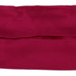 Dolce & Gabbana Elegant Silk Pleated Maroon Face Mask