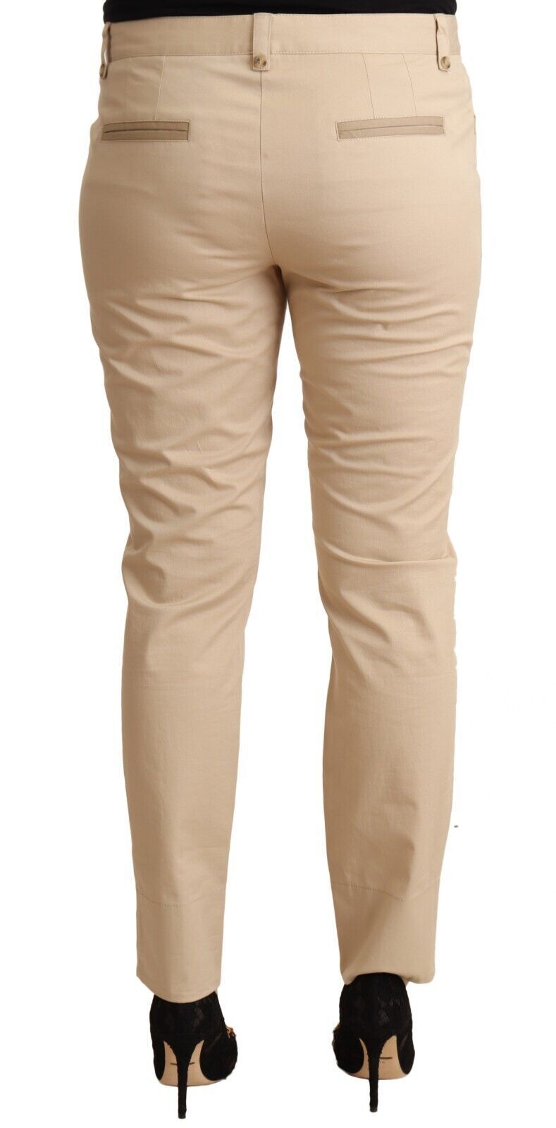 Dolce & Gabbana Elegant Beige Cotton Stretch Skinny Pants
