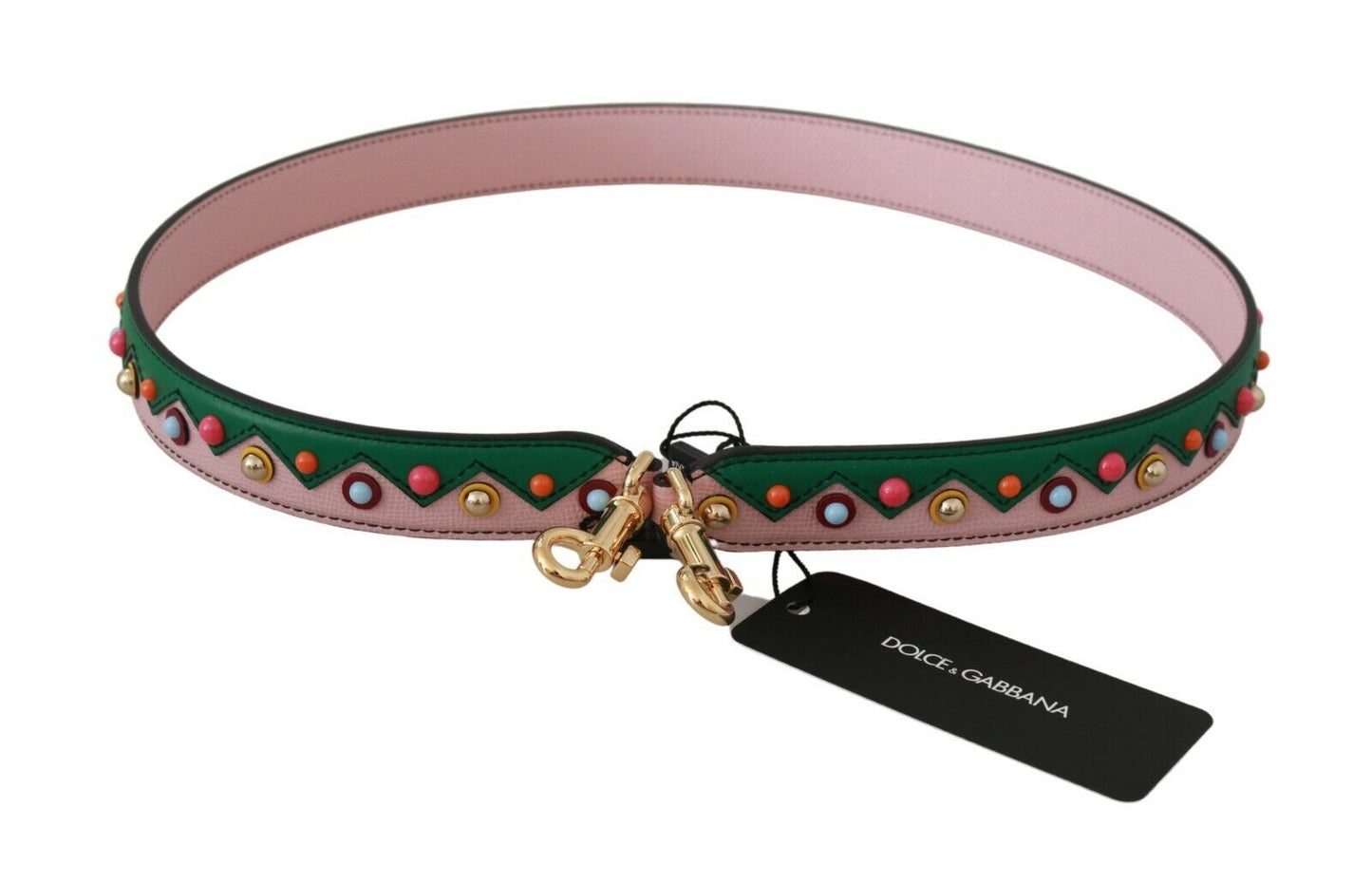 Dolce & Gabbana Shoulder Strap Leather Pink Handbag Accessory