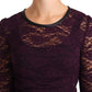 Dolce & Gabbana Elegant Sheer Lace Long Sleeve Blouse