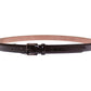 Dolce & Gabbana Brown Leather Logo Belt Cintura Belt