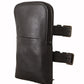 Dolce & Gabbana Black Leather Purse Double Belt Strap Multi Kit Wallet