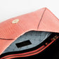 Trussardi Elegant Perforated Leather Envelope Clutch